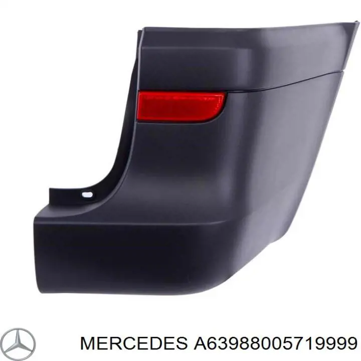 Бампер задній A63988005719999 Mercedes