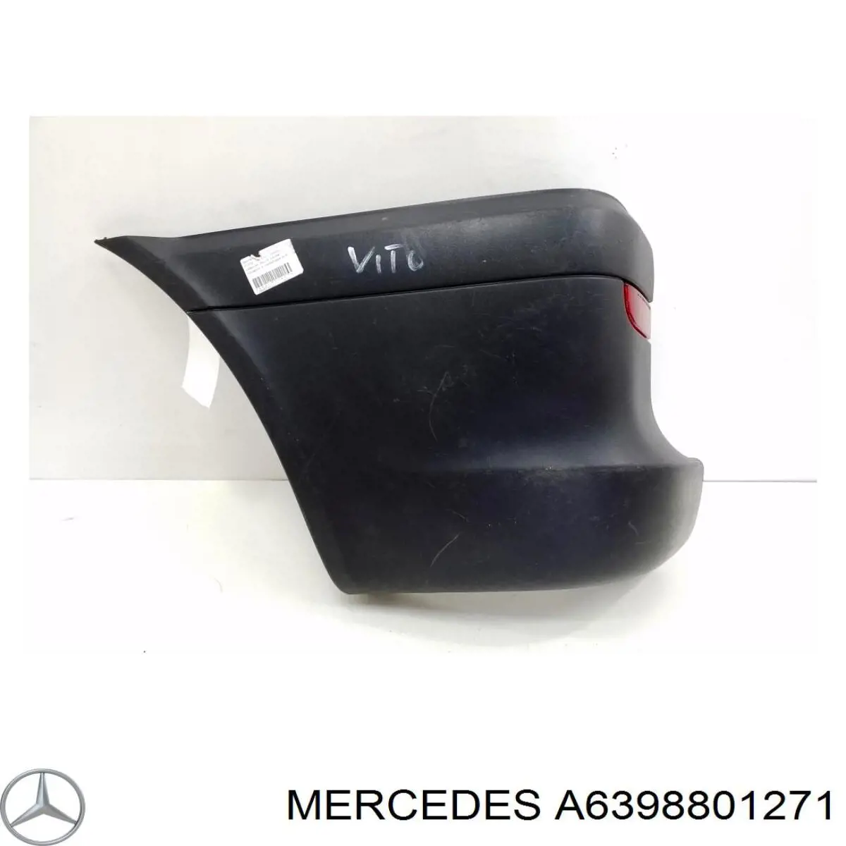 A6398801271 Mercedes Бампер задній, ліва частина