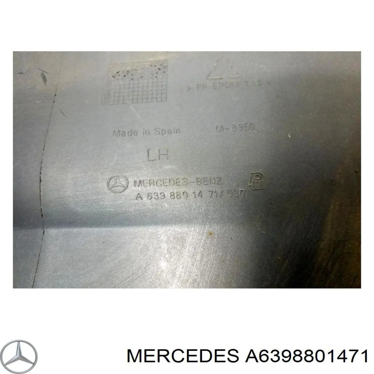 Кут бампера заднього лівий Mercedes A6398801471 ціна, від 38.00 USD