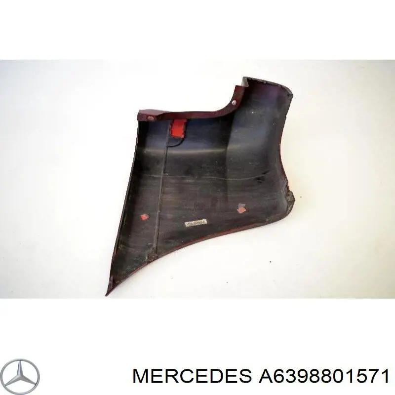 Бампер задній, права частина Mercedes A6398801571 ціна, від 42.55 USD