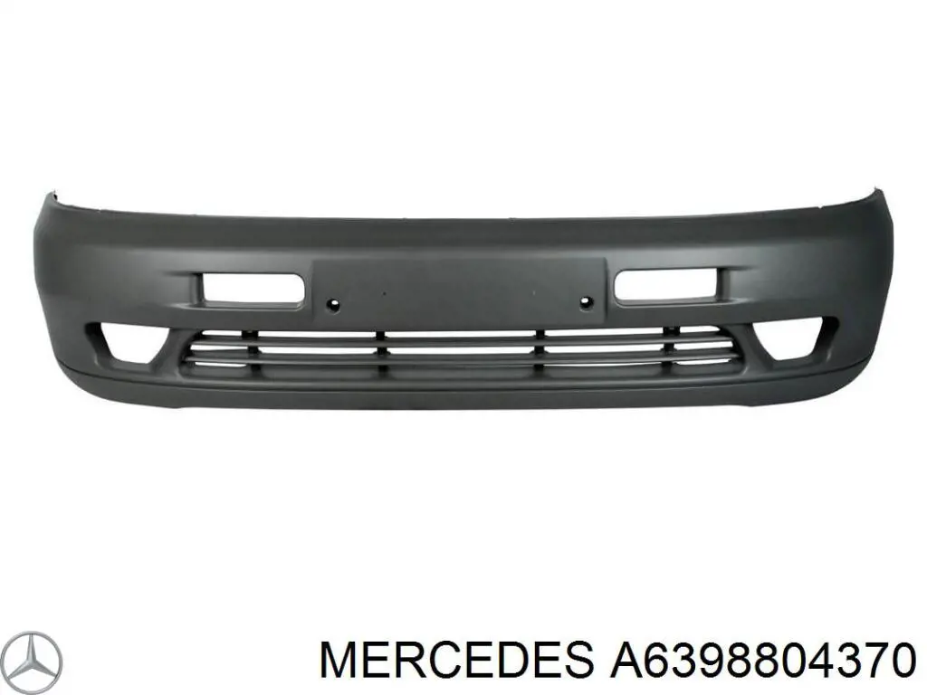 A6398804370 Mercedes Бампер передній в зборі