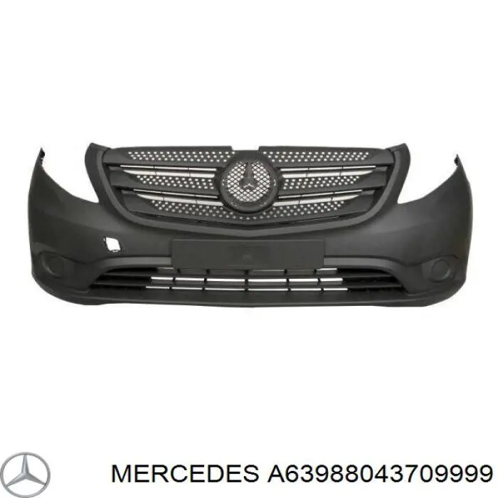 A63988043709999 Mercedes Бампер передній в зборі