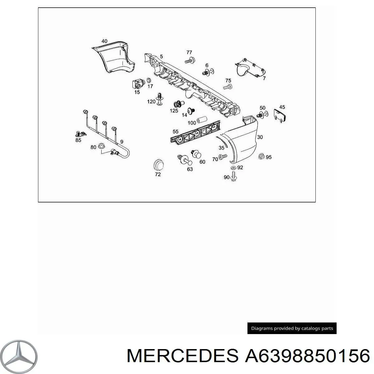 Купити A6398850156 Mercedes 