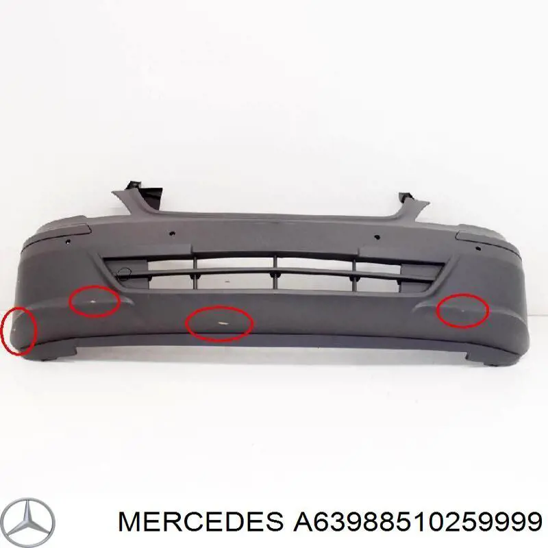 Бампер передній A63988510259999 Mercedes