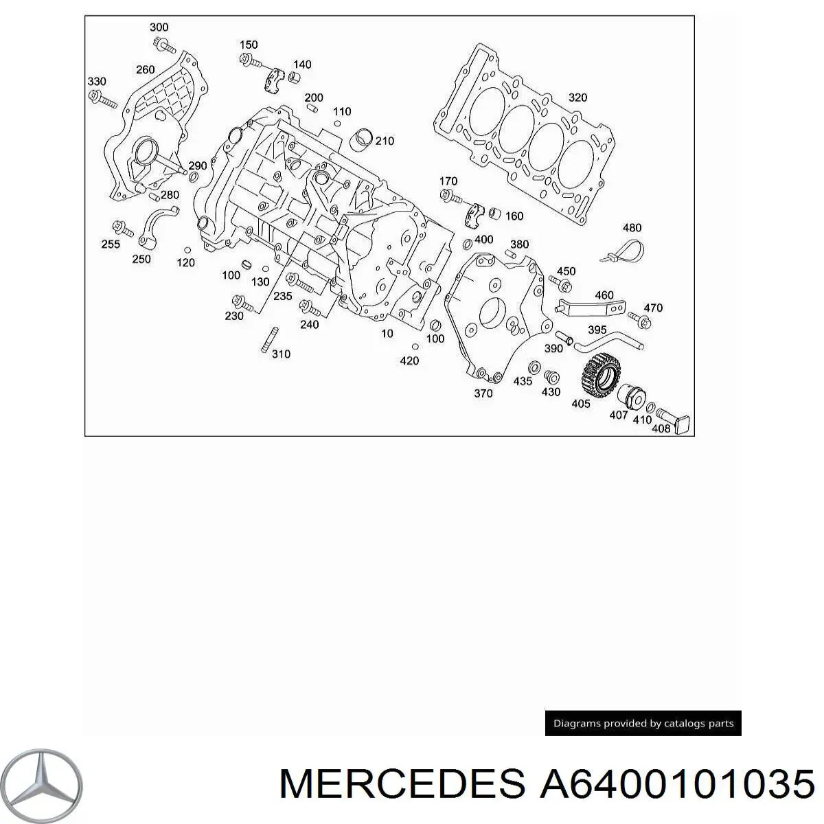 Купити A6400101035 Mercedes 
