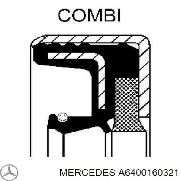Прокладка клапанної кришки двигуна, внутрішня Mercedes A6400160321 ціна, від 38.59 USD
