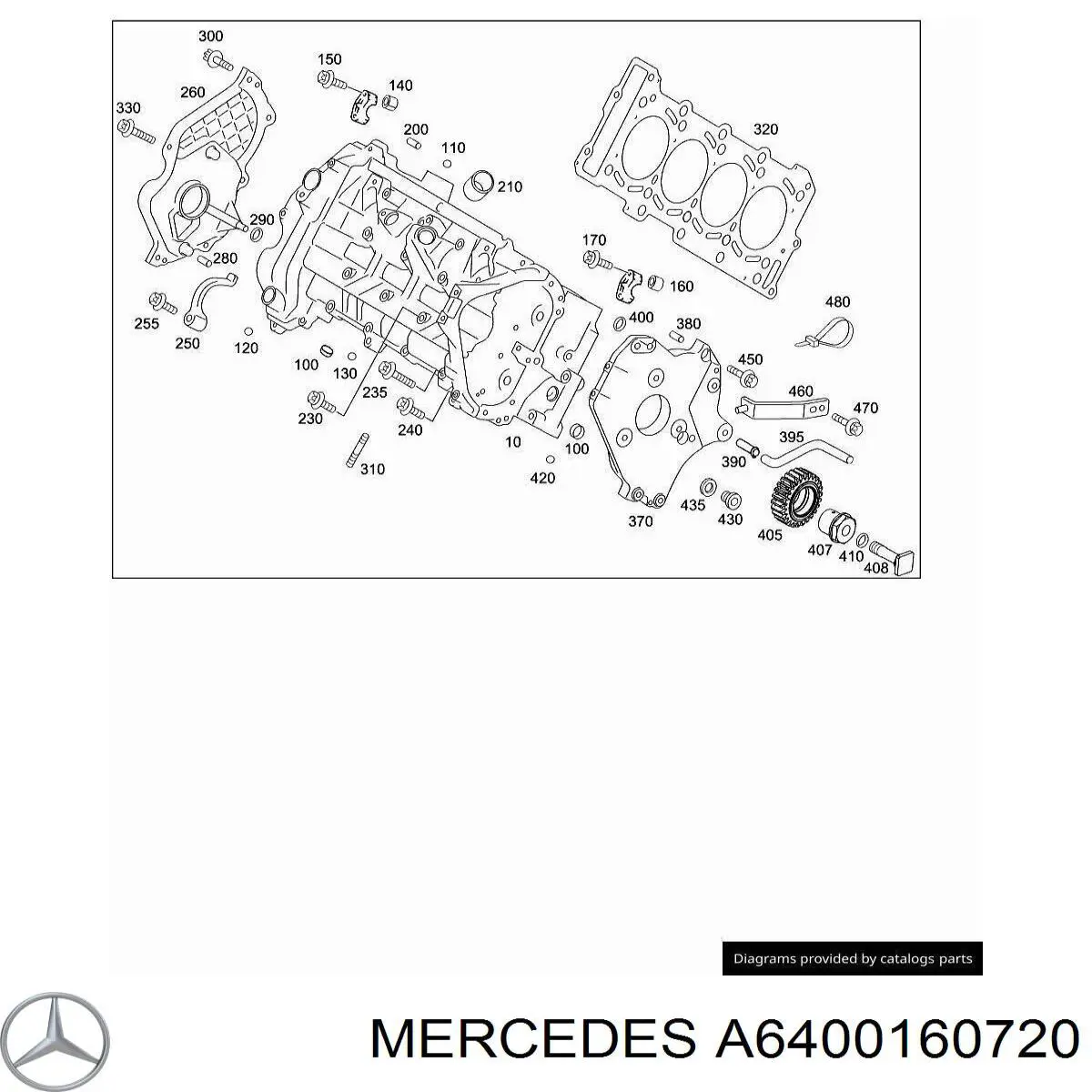 Купити A6400160720 Mercedes Прокладка ГБЦ