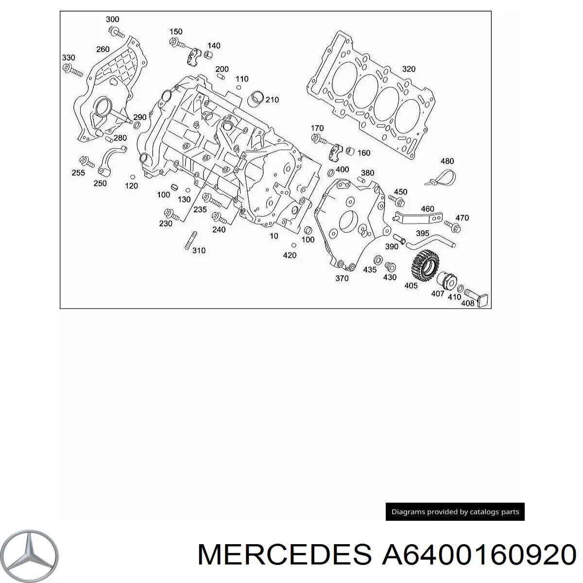 Купити A6400160920 Mercedes Прокладка ГБЦ