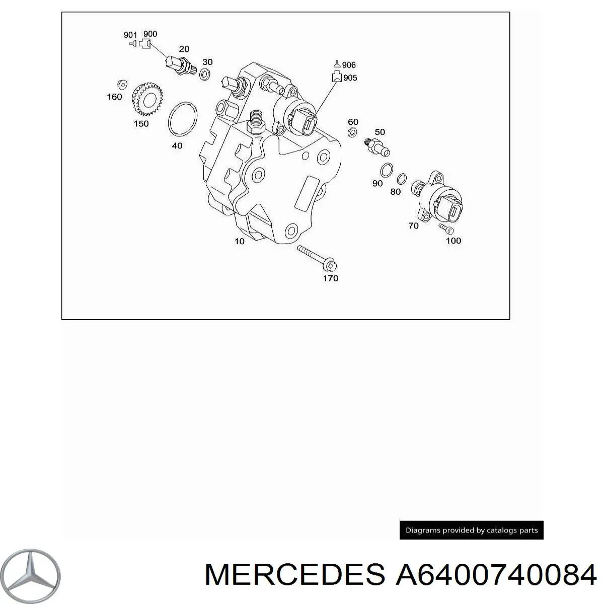 Клапан регулювання тиску, редукційний клапан ТНВД на Mercedes A (W169)