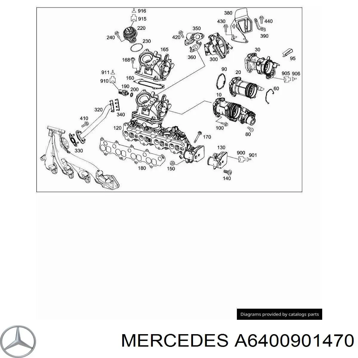 Купити A6400901470 Mercedes Дросільна заслінка