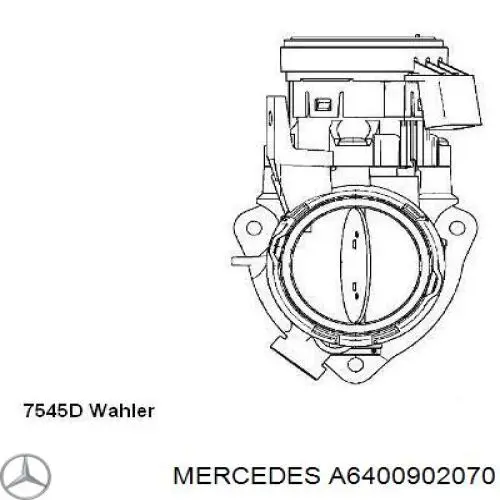 Купити A6400902070 Mercedes Дросільна заслінка
