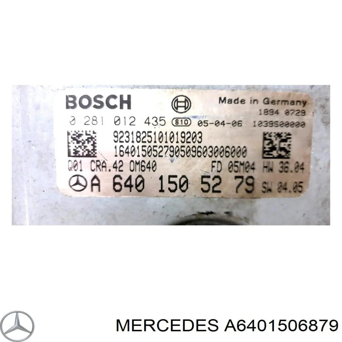 Електронний блок керування двигуном A6401503679 Mercedes