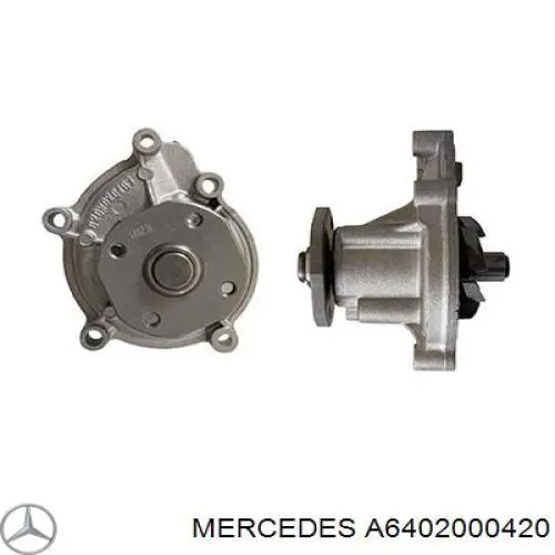 Помпа водяна, (насос) охолодження A6402000420 Mercedes