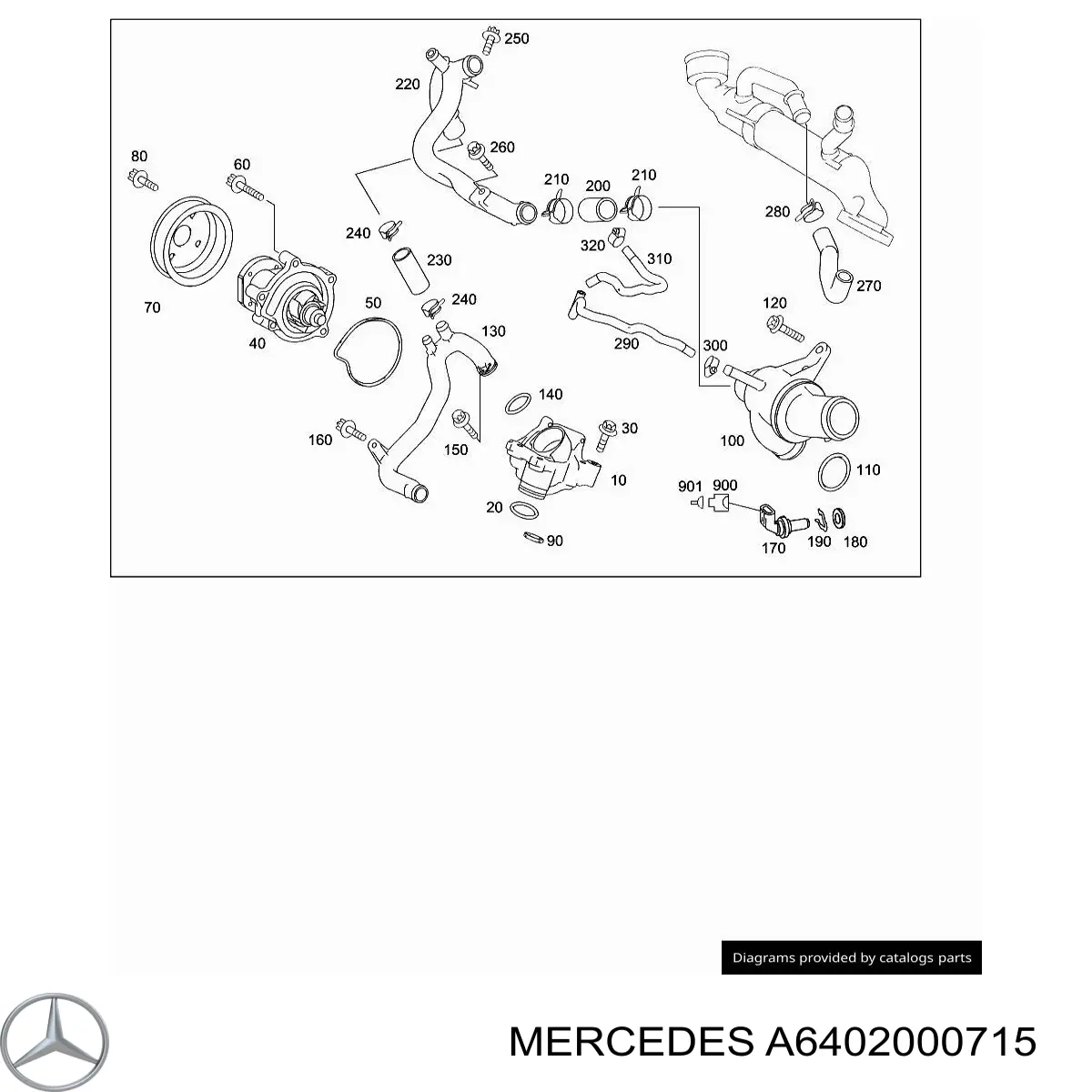Купити A6402000715 Mercedes Корпус термостата
