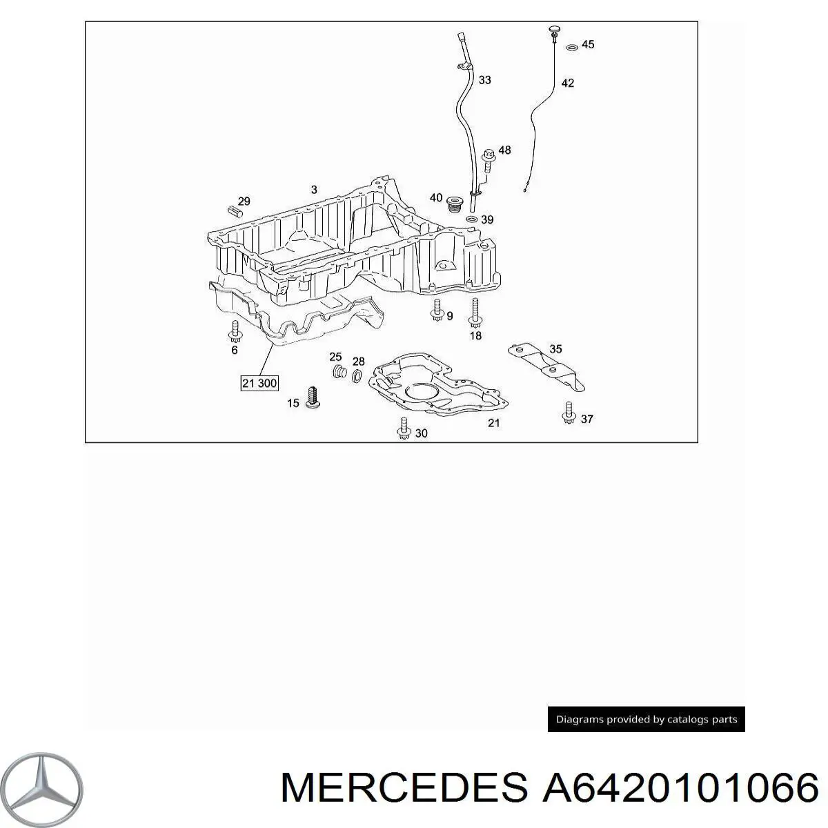 A6420101166 Mercedes Направляюча щупа-індикатора рівня масла в двигуні