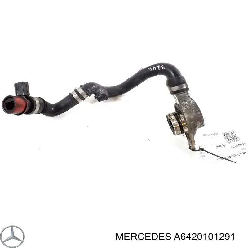 Патрубок системи рециркуляції ОГ EGR A6420101291 Mercedes