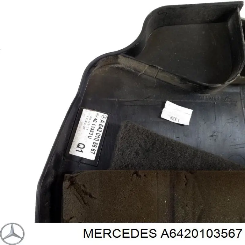 A6420103567 Mercedes Екран двигуна