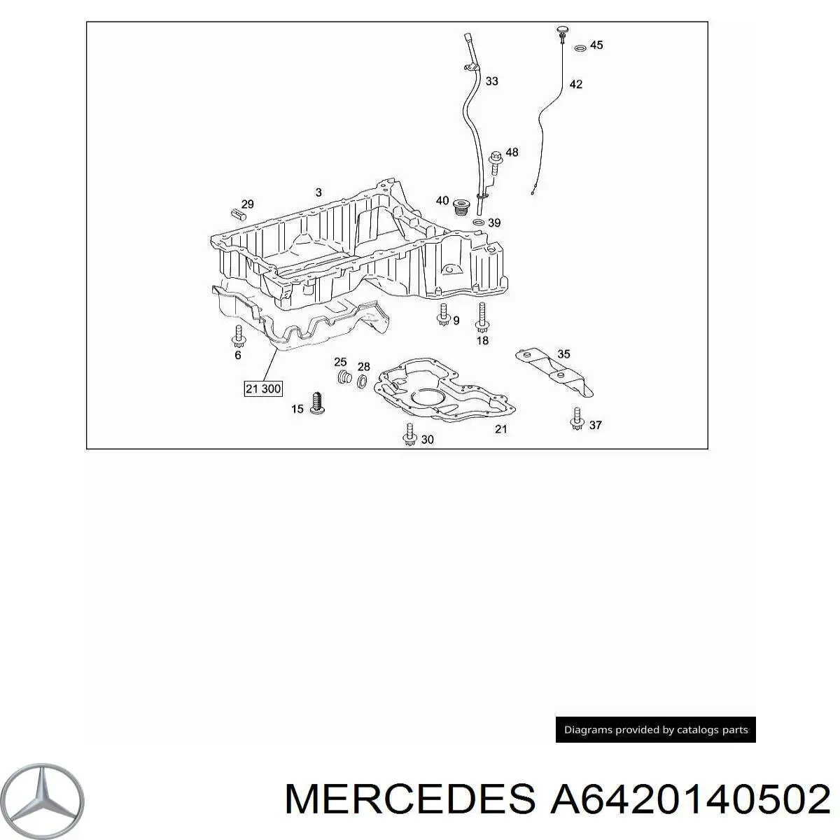 Піддон двигуна Mercedes A6420140502 ціна, від 79.72 USD