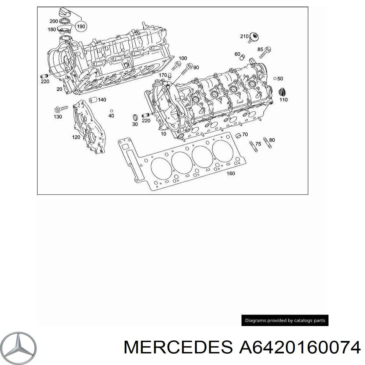  Mercedes A6420160074 ціна, від 1.26 USD