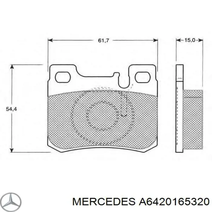Купити A6420165320 Mercedes Прокладка головки блока циліндрів (ГБЦ), права