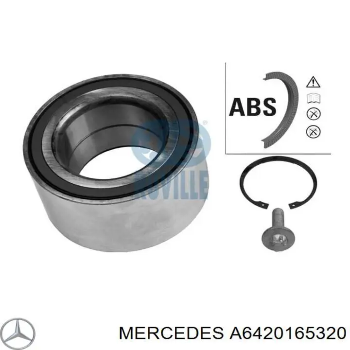 Прокладка головки блока циліндрів (ГБЦ), права A6420165320 Mercedes