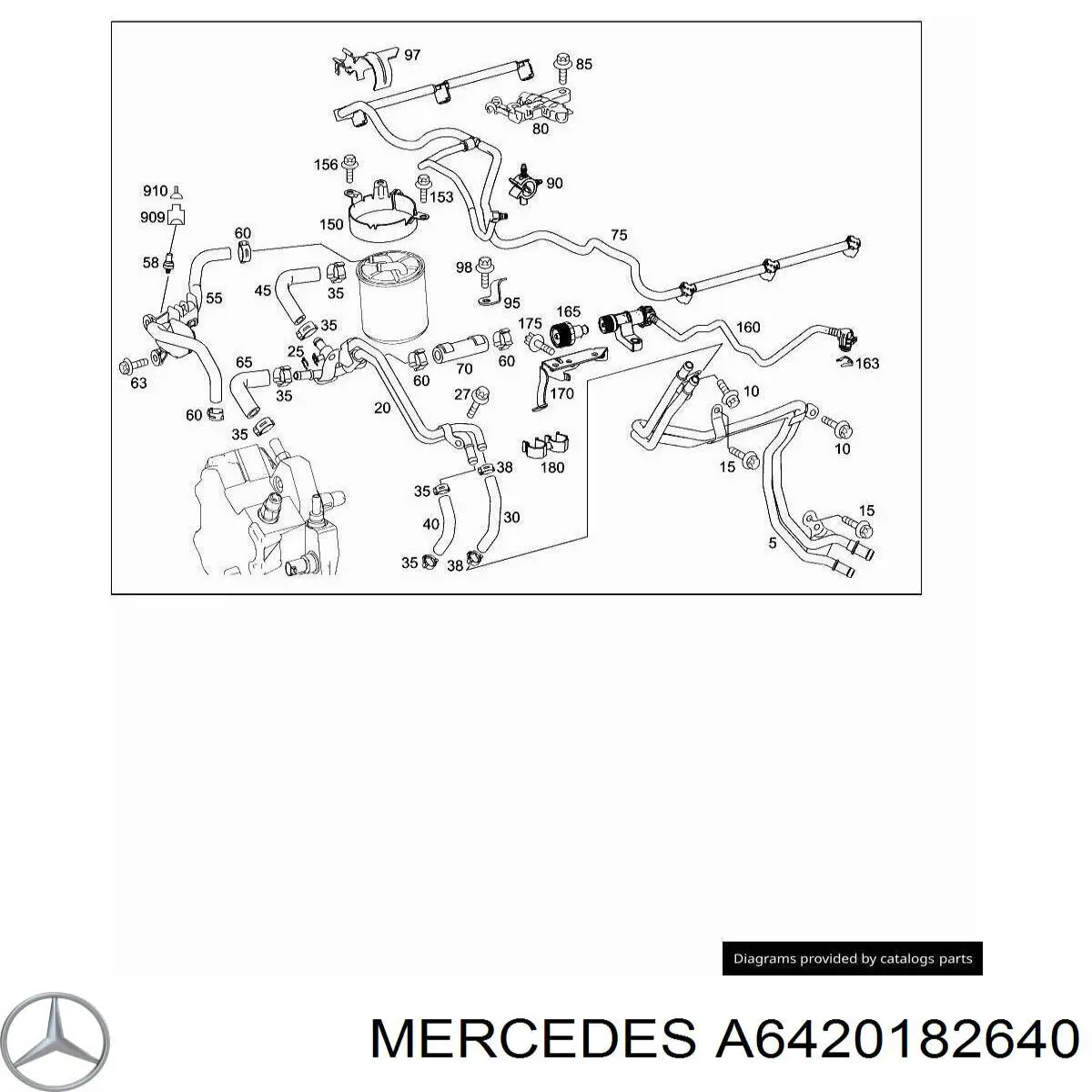  Mercedes A6420182640 ціна, від 21.80 USD