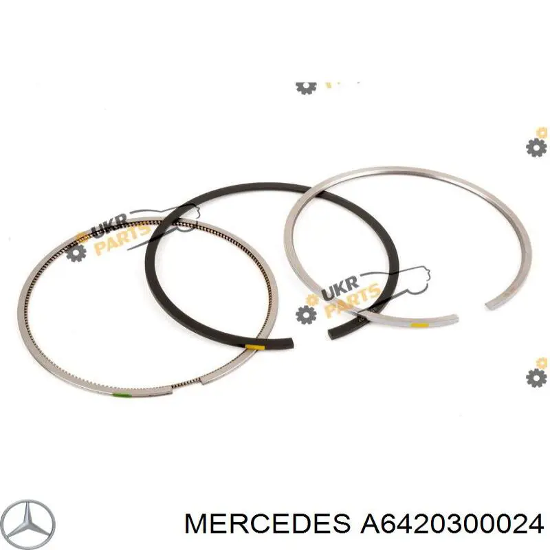A6420300024 Mercedes кільця поршневі на 1 циліндр, std.