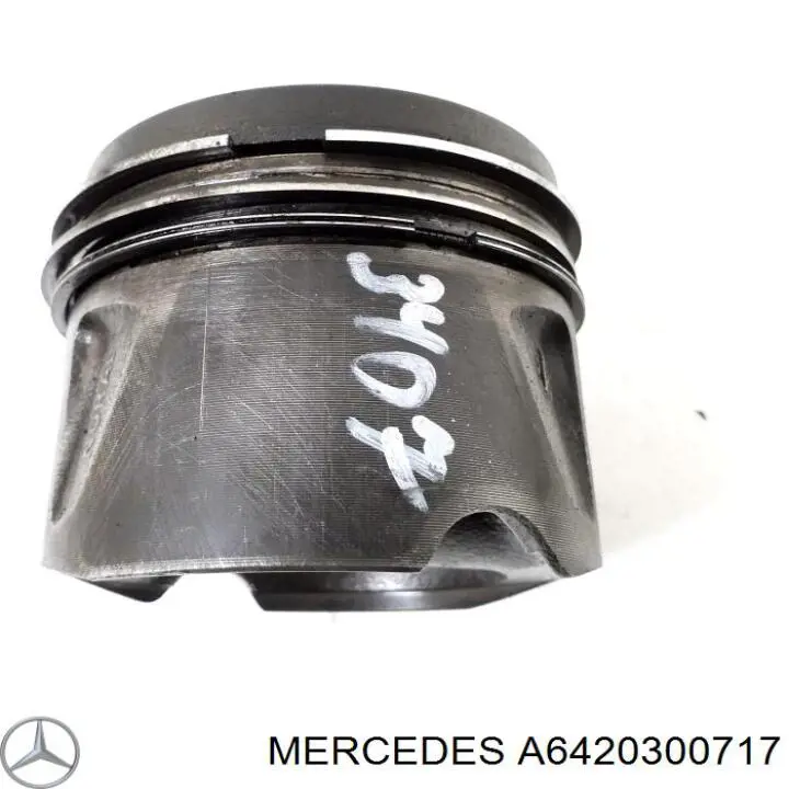 Поршень в комплекті на 1 циліндр, STD 0052300 Mahle Original