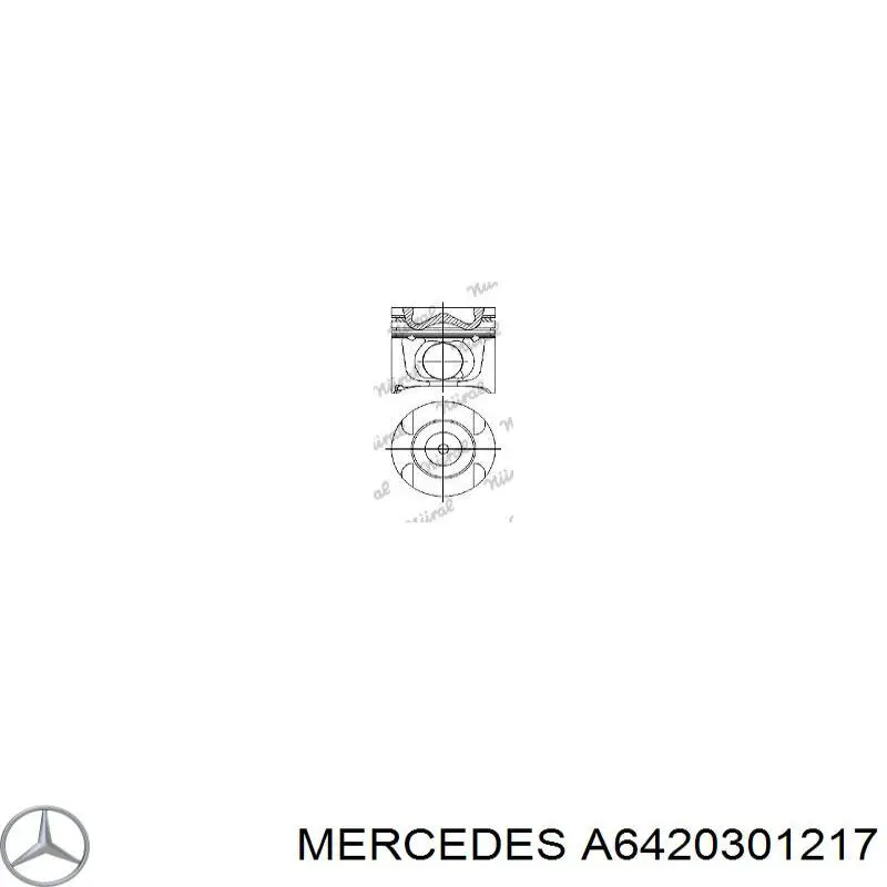 A6420301217 Mercedes Поршня на 1 циліндр, STD