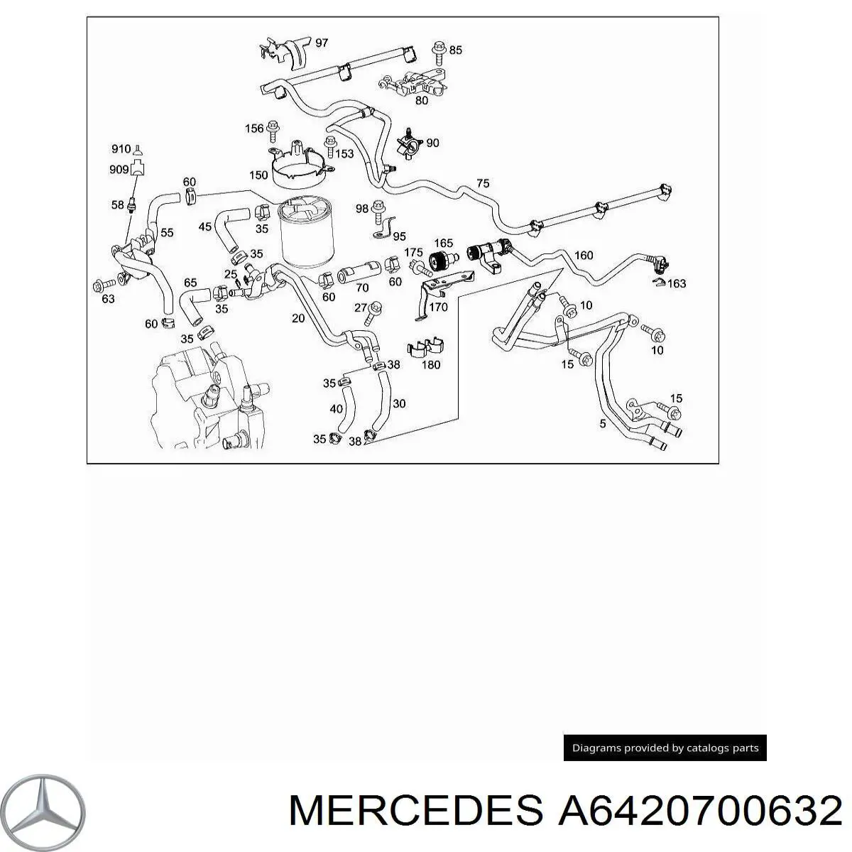 Купити A6420700632 Mercedes 