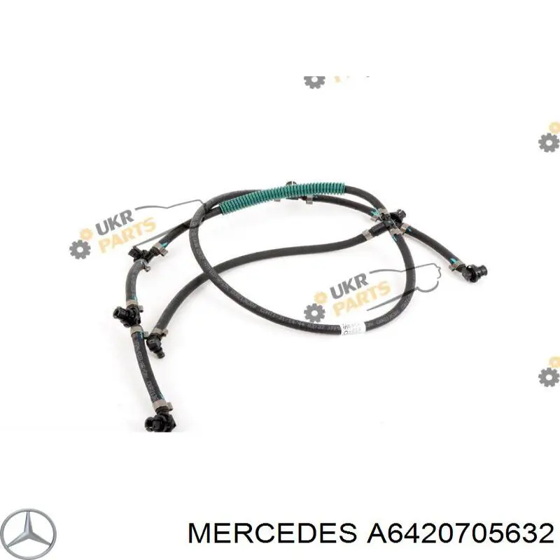 Трубка паливна, зворотня від форсунок Mercedes A6420705632 ціна, від 183.77 USD
