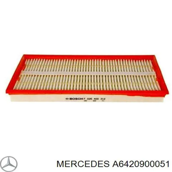 Елемент повітряного фільтра Mercedes A6420900051 ціна, від 49.36 USD