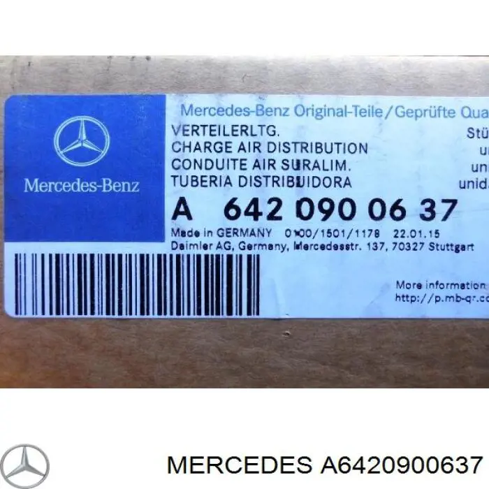 Колектор впускний, правий Mercedes A6420900637 ціна, від 190.71 USD
