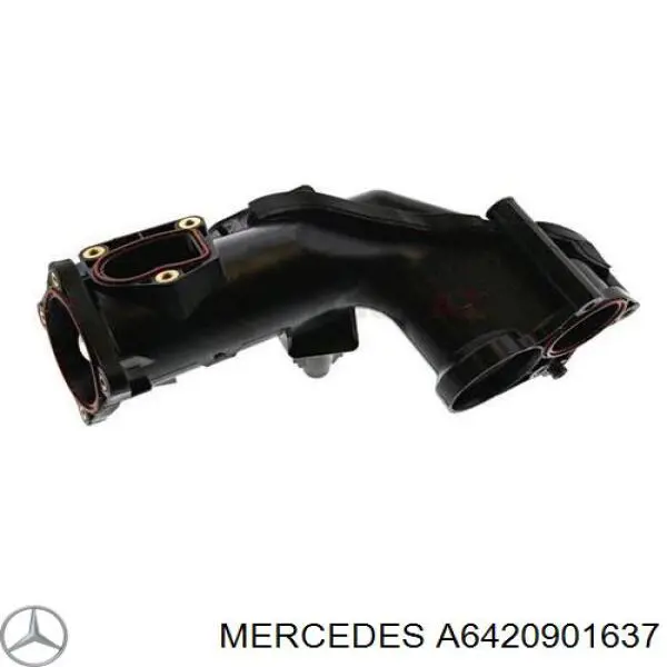 Патрубок повітряний, дросельної заслінки Mercedes A6420901637 ціна, від 36.74 USD