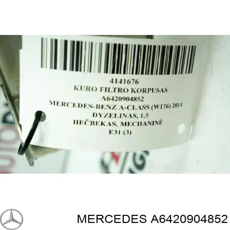 Купити A6420904852 Mercedes Фільтр-відстійник палива грубої очистки