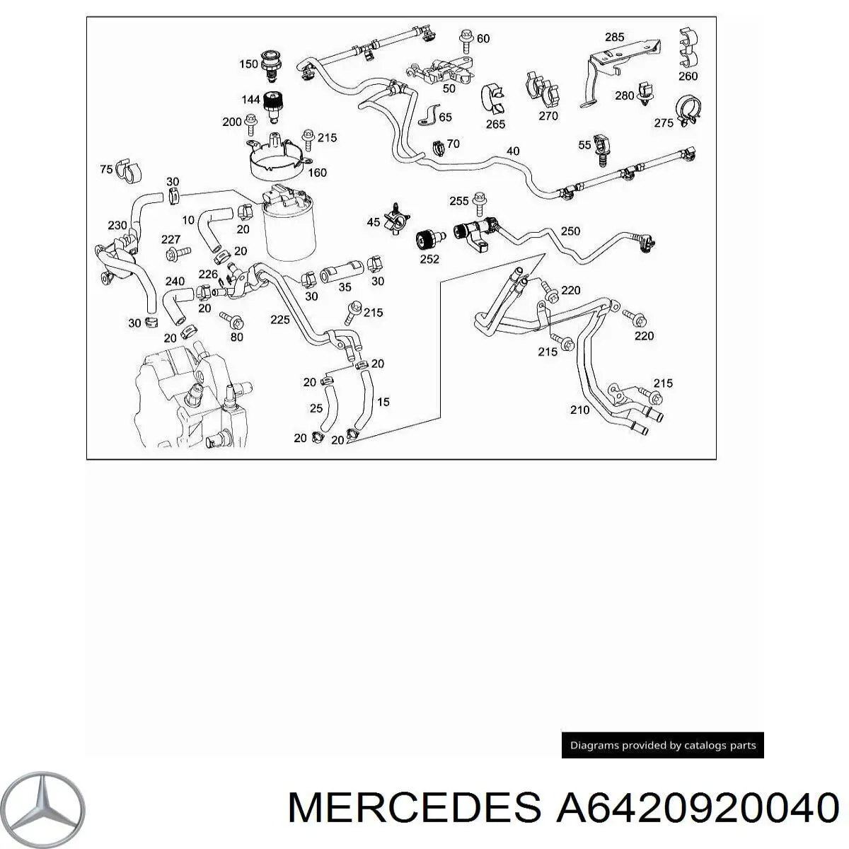 A6420920040 Mercedes Хомут корпусу паливного фільтра