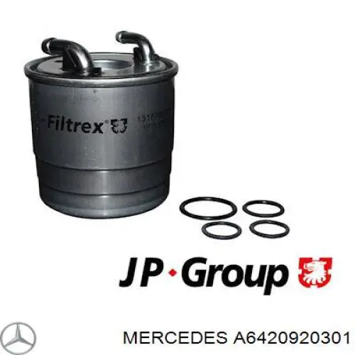 Фільтр тонкого очищення палива Mercedes A6420920301 ціна, від 47.70 USD
