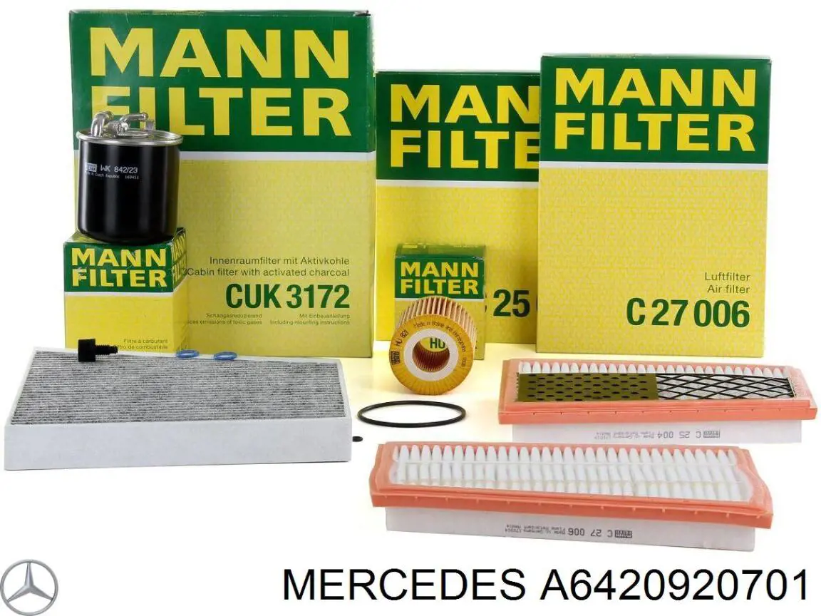 Фільтр тонкого очищення палива Mercedes A6420920701 ціна, від 17.82 USD