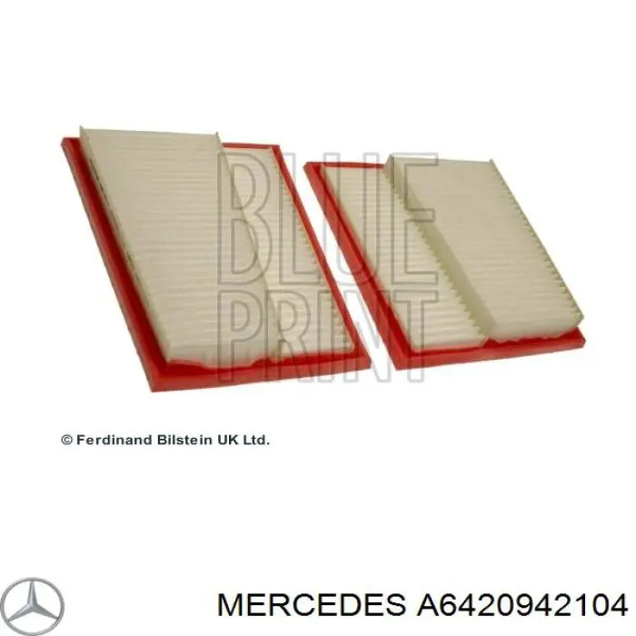 Елемент повітряного фільтра Mercedes A6420942104 ціна, від 18.83 USD