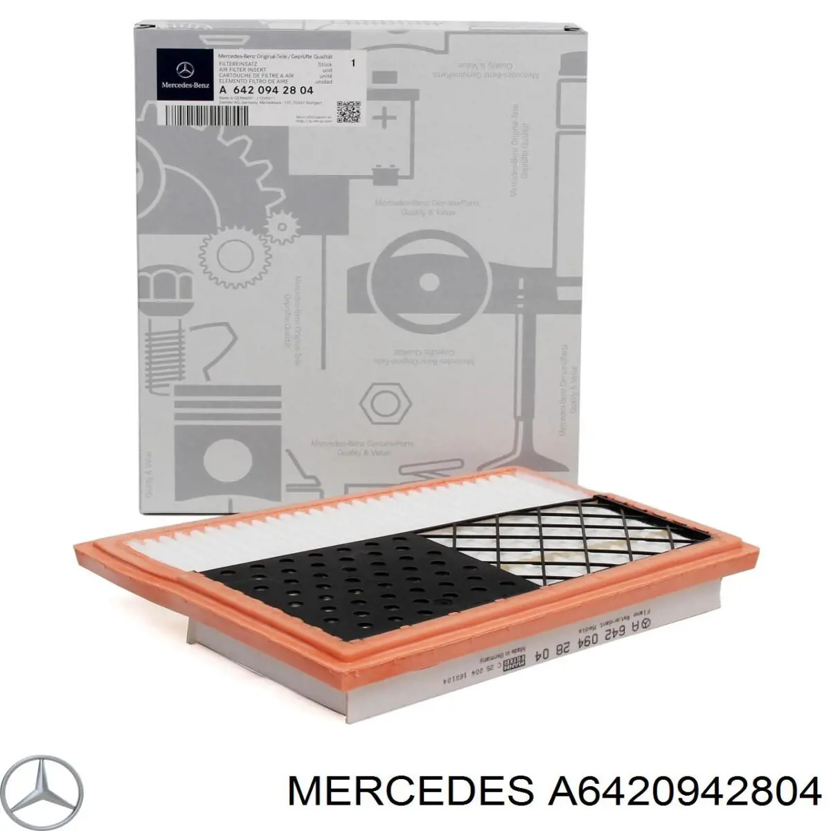 Елемент повітряного фільтра Mercedes A6420942804 ціна, від 19.41 USD