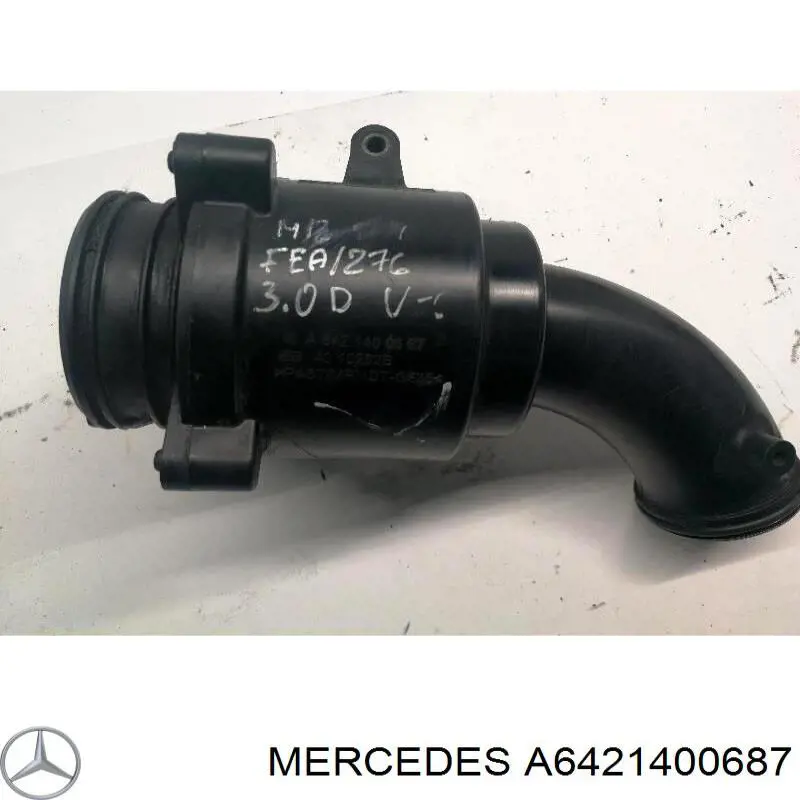 Купити A6421400687 Mercedes Патрубок повітряний, вихід з турбіни (наддув)