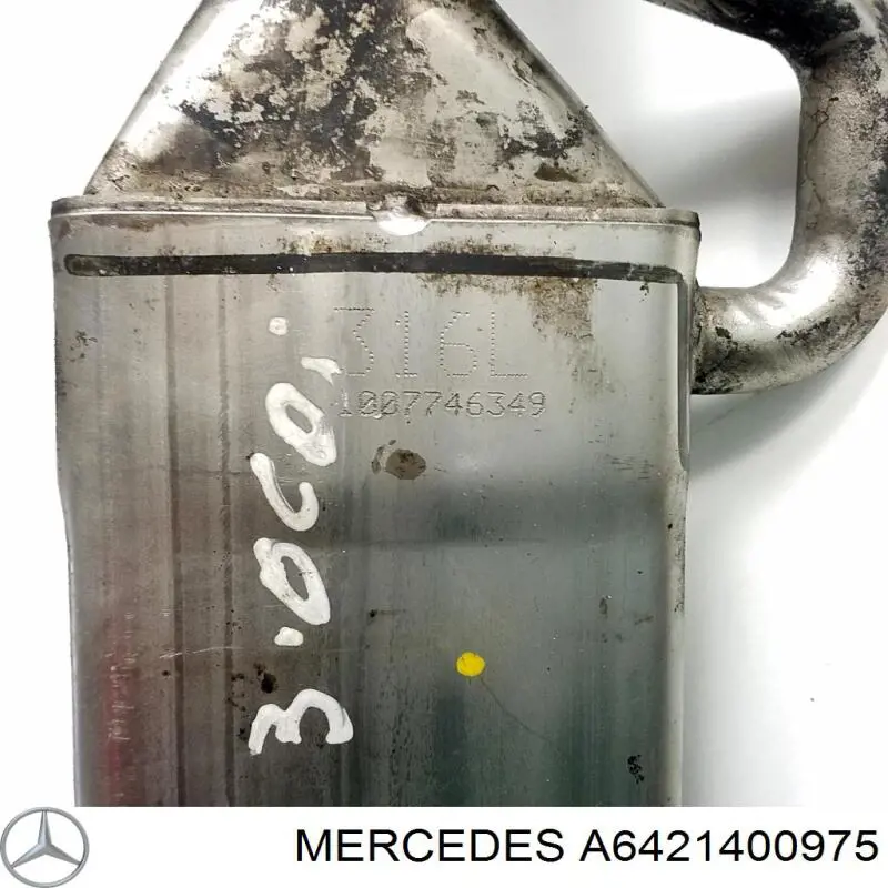 Радіатор системи EGR рециркуляції вихлопних газів Mercedes A6421400975 ціна, від 31.96 USD
