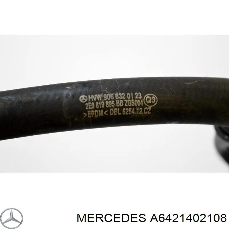 Патрубок радіатора системи рециркуляції ОГ Mercedes A6421402108 ціна, від 185.91 USD
