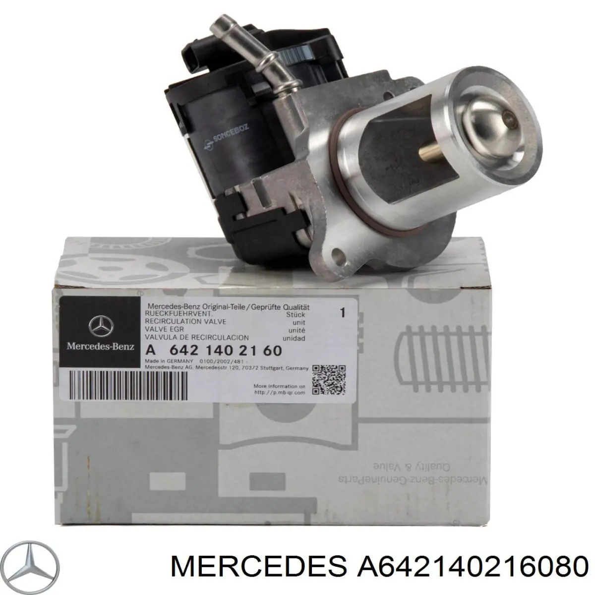 A642140216080 Mercedes клапан egr, рециркуляції газів