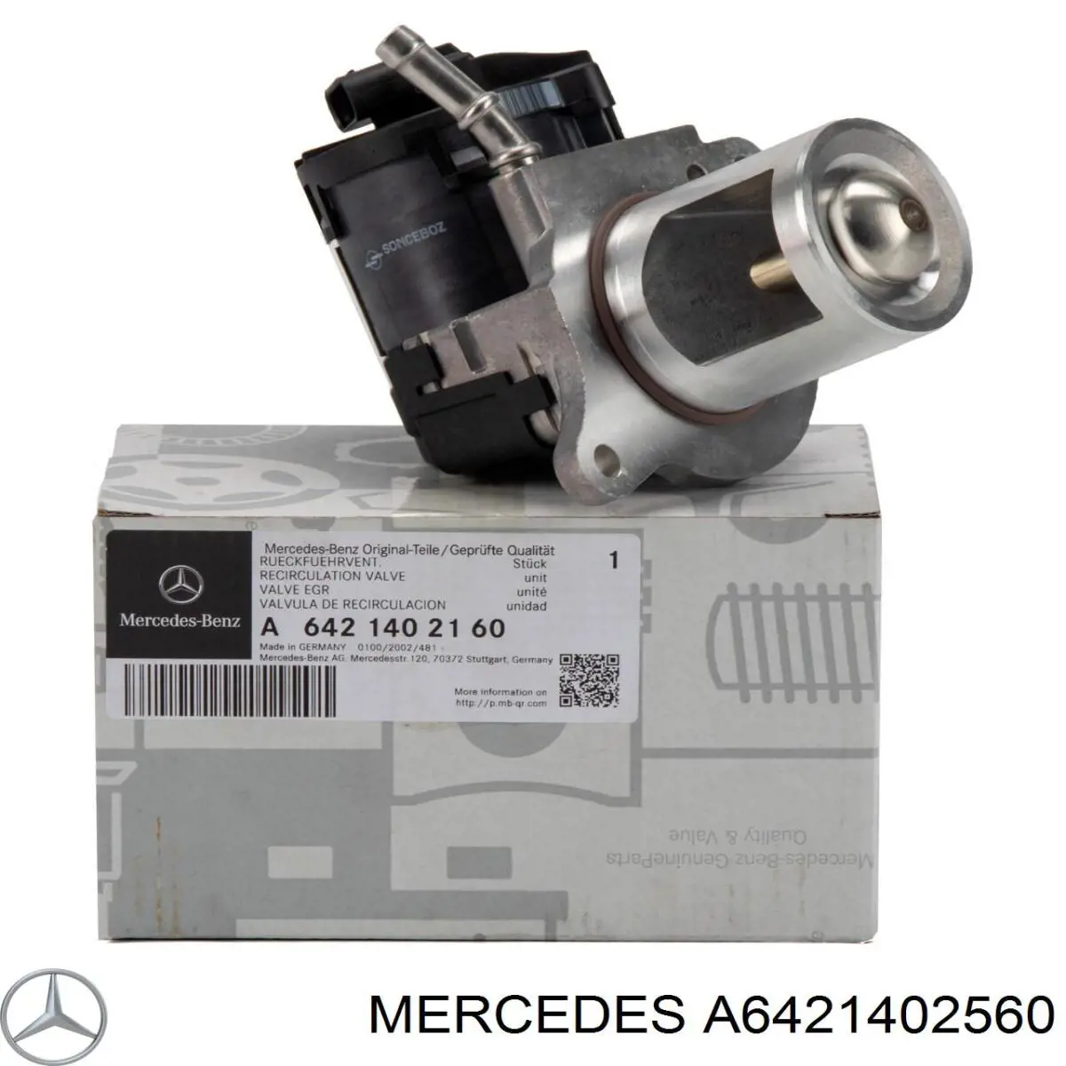 A6421402560 Mercedes Клапан рециркуляції відпрацьованих газів EGR
