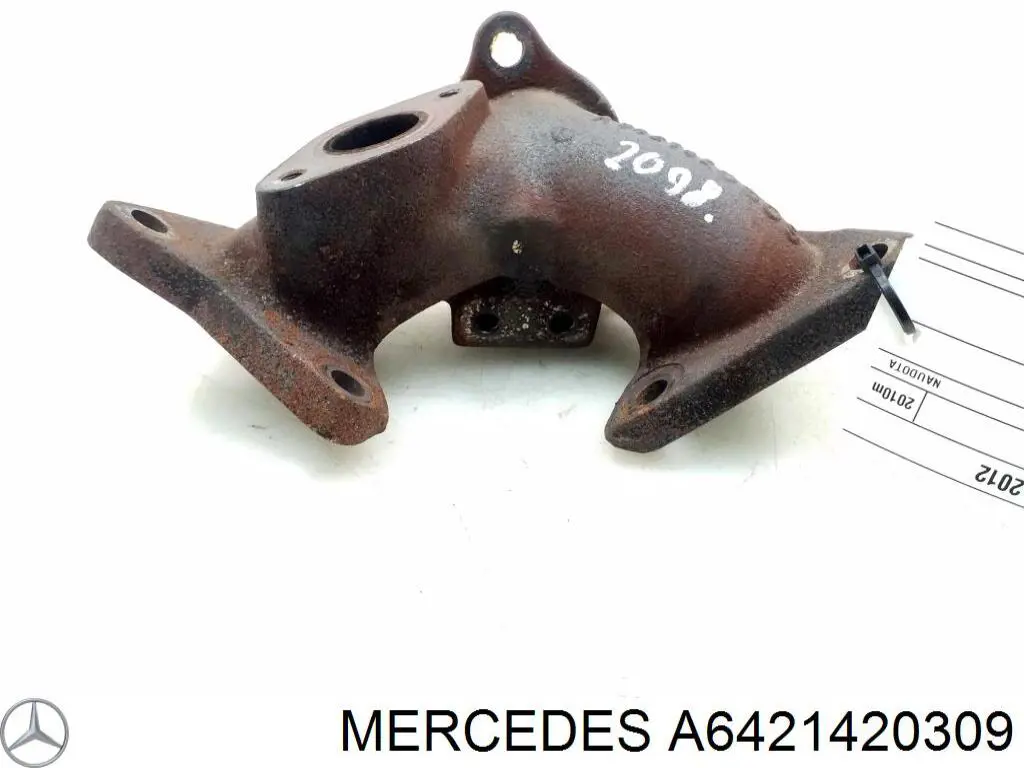 Газопроводи (колектор випускний) Mercedes A6421420309 ціна, від 13.97 USD