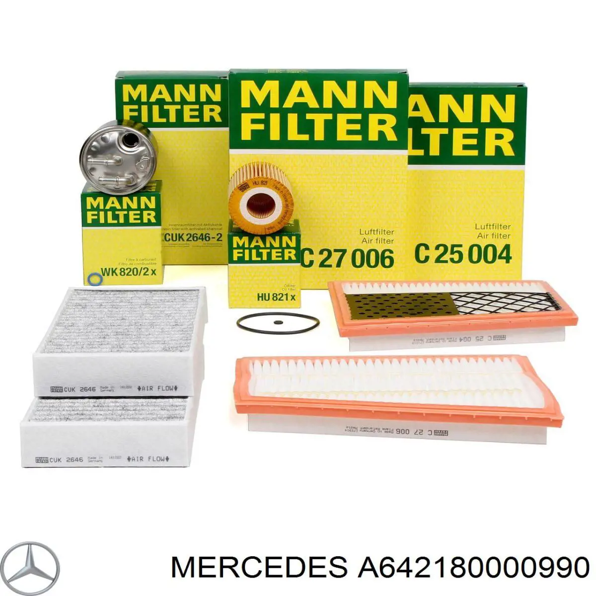 Фільтр масляний Mercedes A642180000990