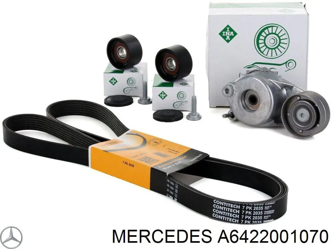 Купити A6422001070 Mercedes Ролик приводного ременя, паразитний