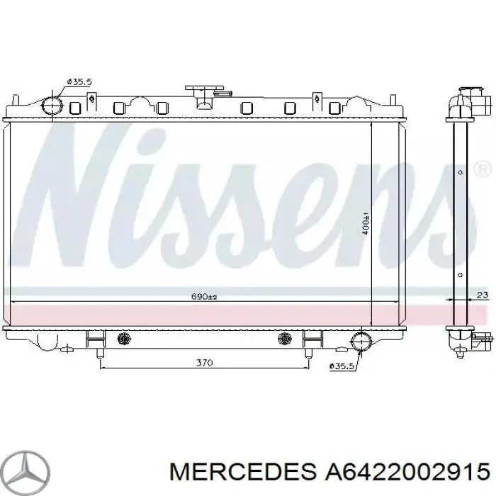 Купити A6422002915 Mercedes Термостат в корпусі