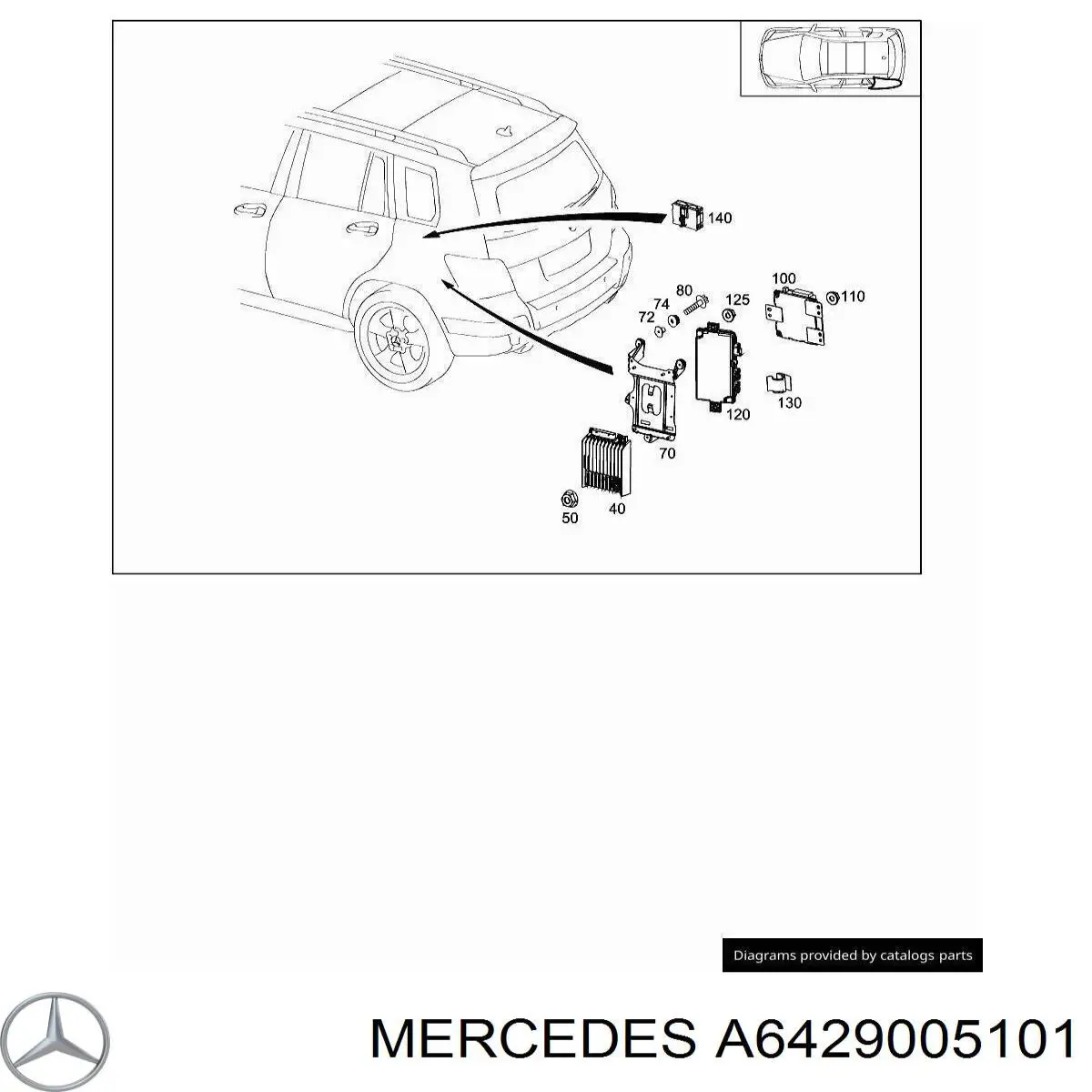  Mercedes A6429006501 ціна, від 63.34 USD